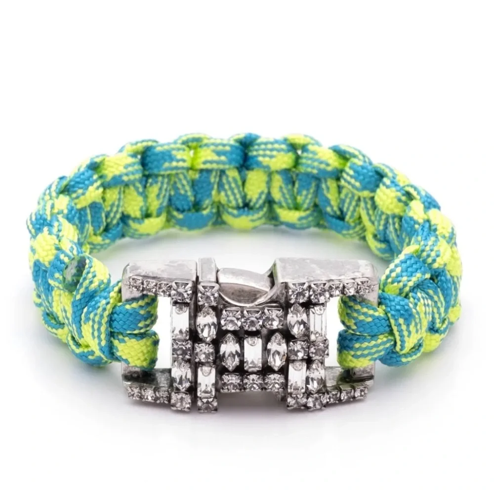 Dannijo braided crystal cuff bracelet